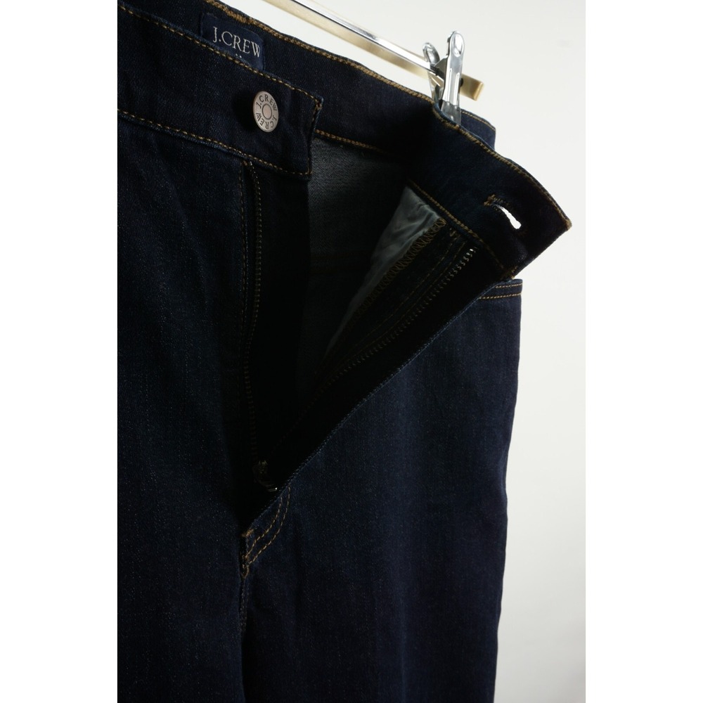 New J.Crew 10" High Rise Skinny Jeans Womens Size 33 Dark Blue Signature Stretch - Picture 6 of 10